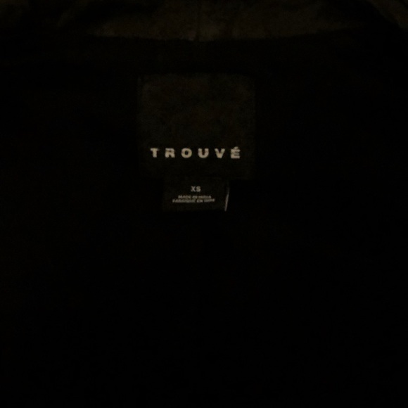 Trouvé Drape Collar Leather Jacket - Picture 4 of 5